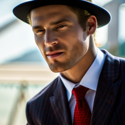 A man wearing a hat