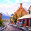 Anagram view: snowy village